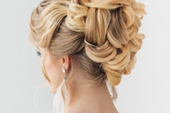 Updo evening hairstyle