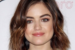 Lucy Hale with med length bob