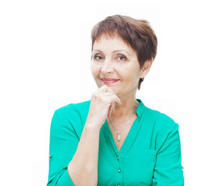 Attractive Woman Over 50 with short hairstyle