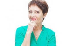 Attractive Woman Over 50 with short hairstyle