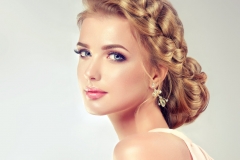 Evening hairstyle with bun